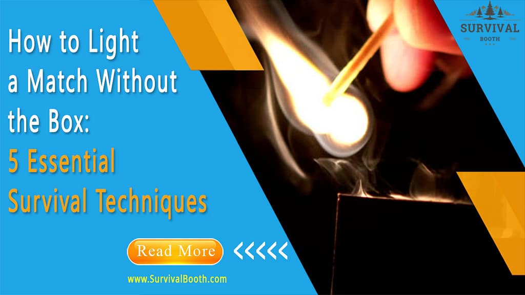 How To Light A Match Without The Box 5 Survival Techniques